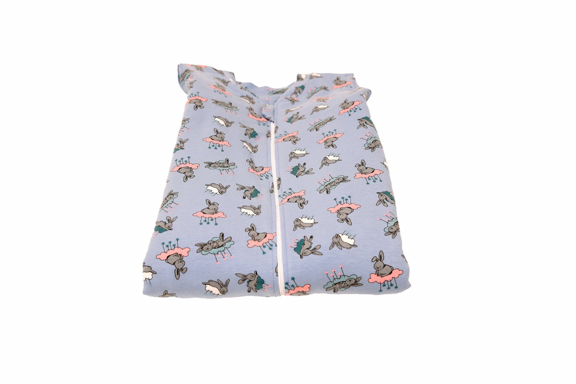 Sac de dormit cu piciorușe și cu mâneci, Bunny Blue