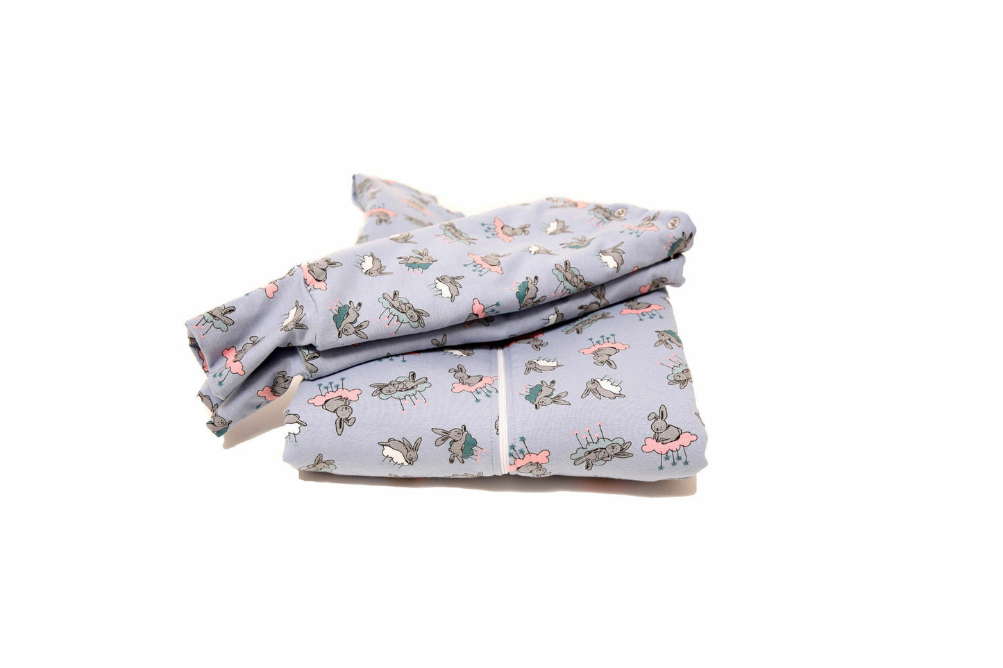 Sac de dormit cu piciorușe și cu mâneci, Bunny Blue