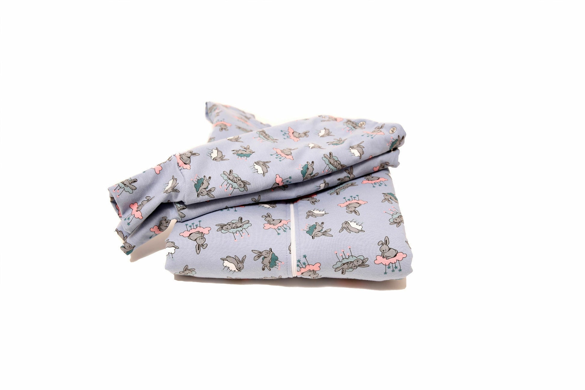 Sac de dormit cu piciorușe și cu mâneci, Bunny Blue