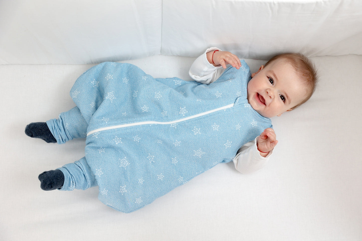 Sac de dormit cu piciorușe Kids Decor 70 cm, Stars in your eyes - Blue