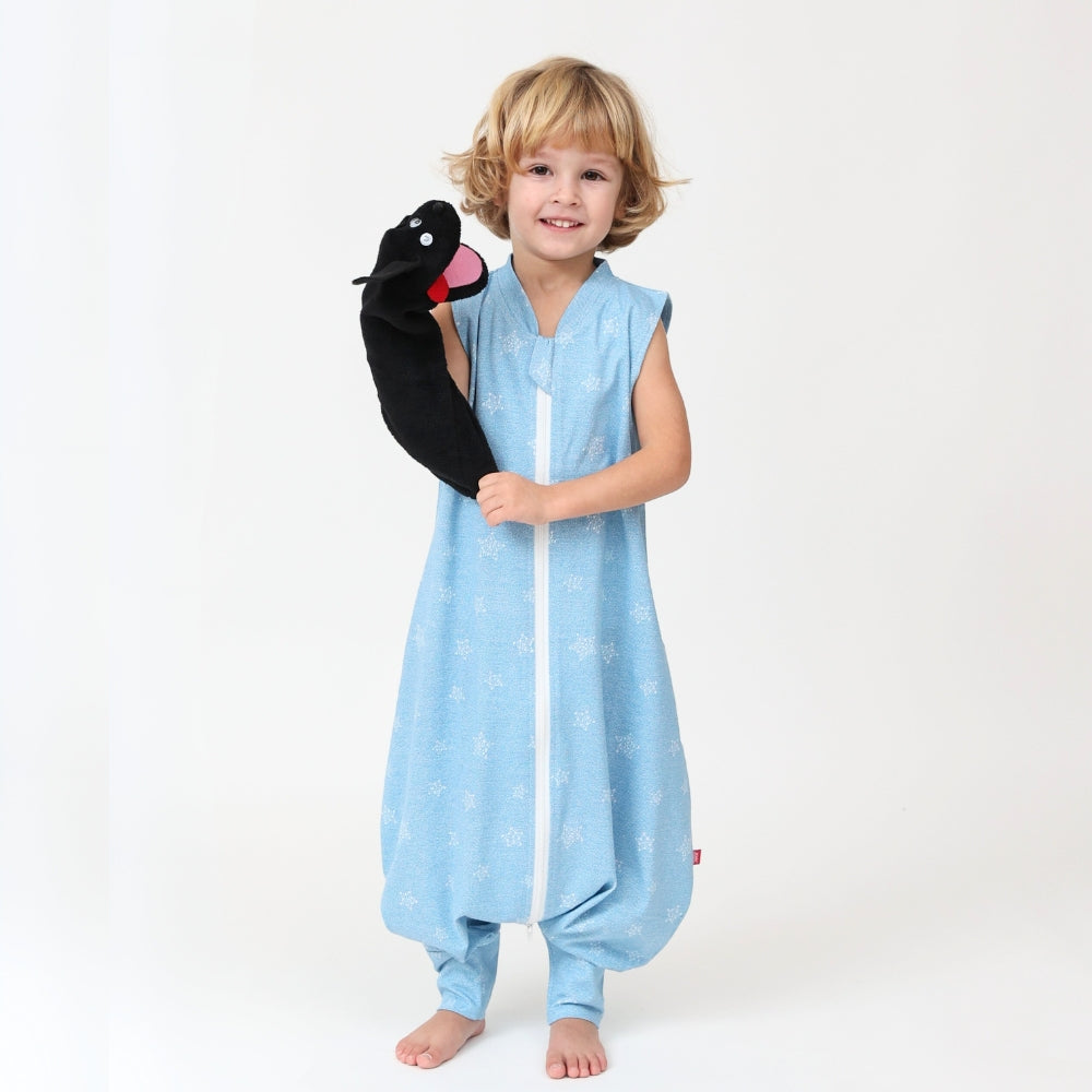 Sac de dormit cu piciorușe Kids Decor 70 cm, Stars in your eyes - Blue