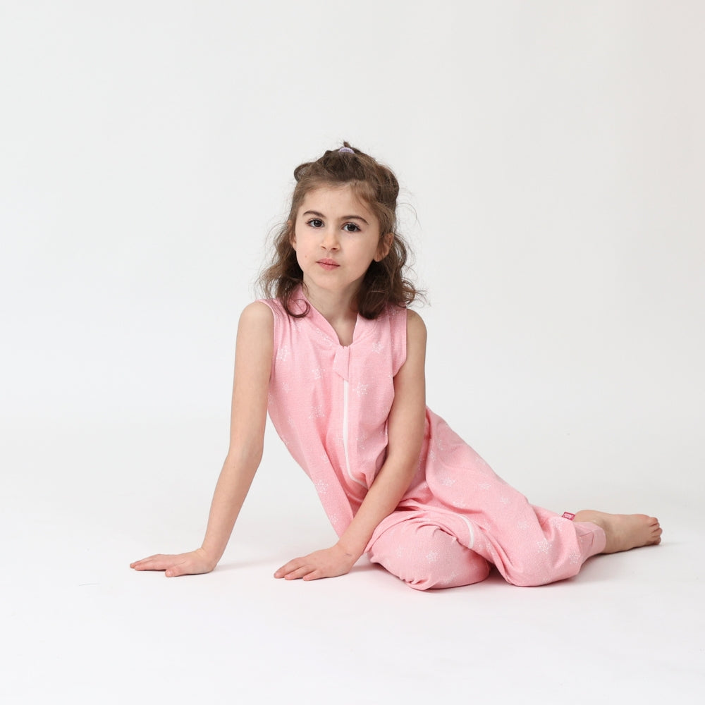 Sac de dormit cu piciorușe Kids Decor 80 cm, Stars in your eyes - Pink