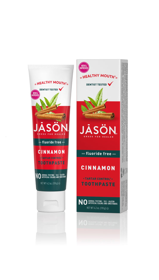 Pastă de dinți anti-placă și tartru - Healthy Mouth - pentru gingii iritate - Jason 119 g