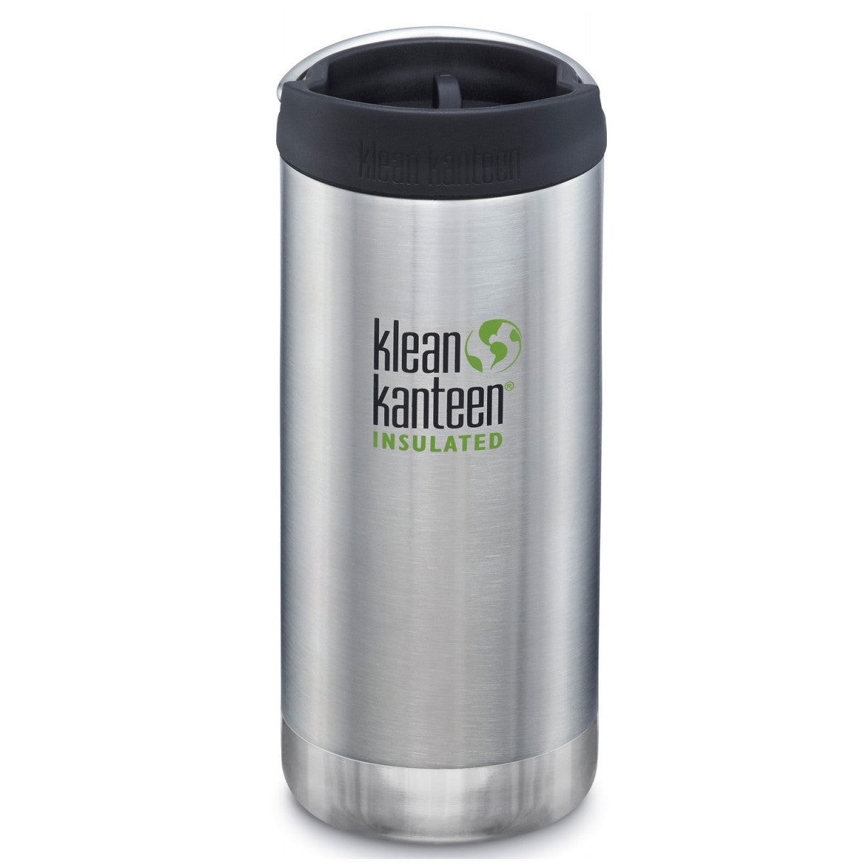 Cană termoizolantă 473 ml cu capac Cafe Cap - Klean Kanteen - TKWide Brushed Stainless