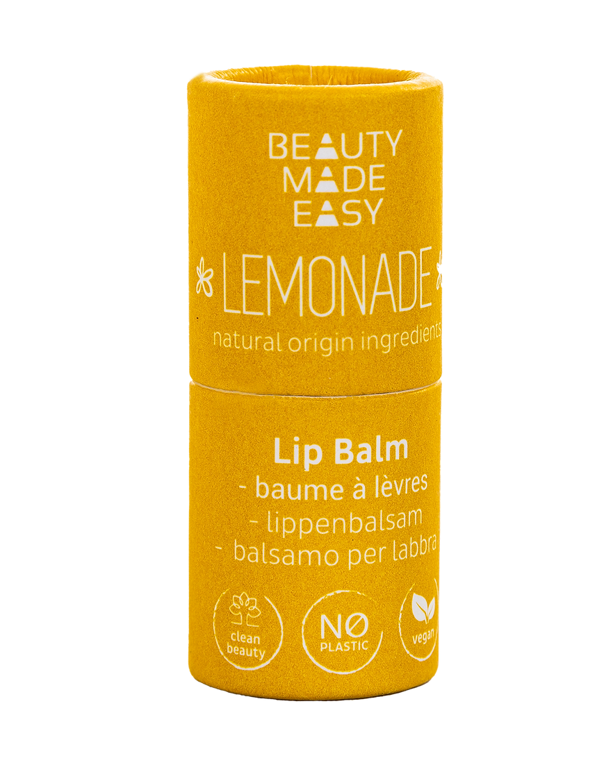 Balsam natural de buze zero plastic, Lemonade, Beauty Made Easy, 5,5 g