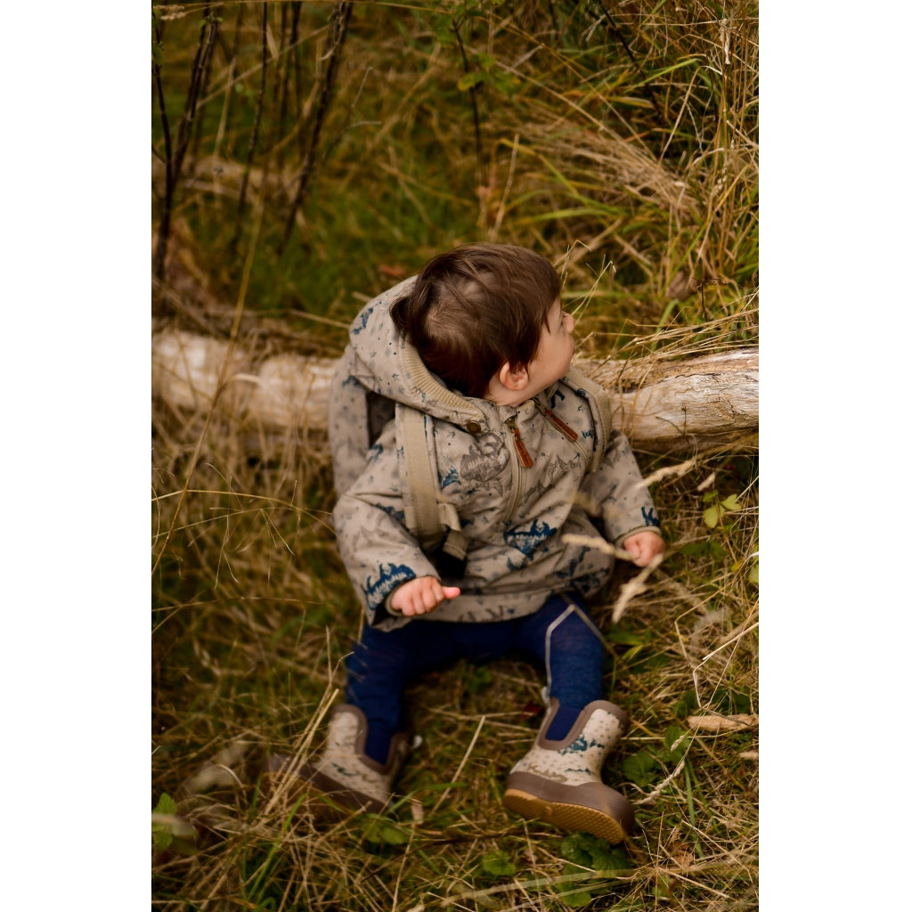 Cizme de iarnǎ scurte căptușite cu lână Mikk-Line - Winter Wellies - Coriander