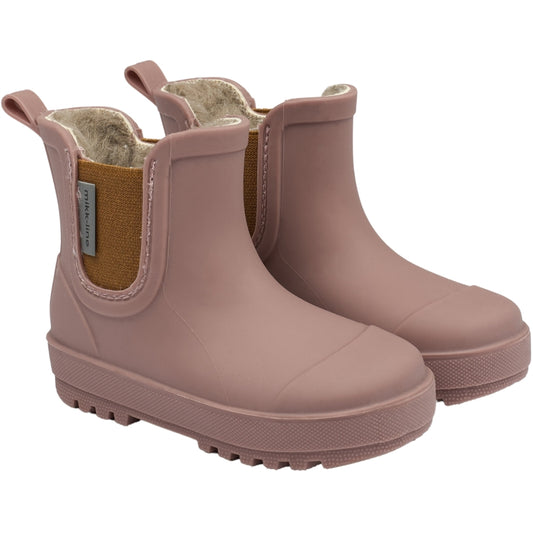 Cizme scurte căptușite cu lână Mikk-Line - Winter Wellies - Twilight Mauve
