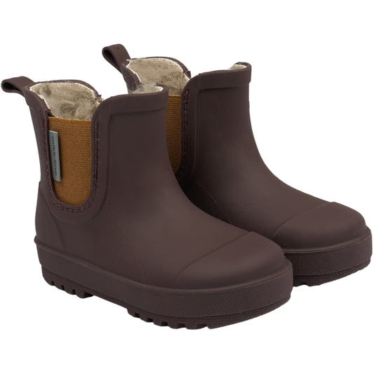 Cizme scurte căptușite cu lână Mikk-Line - Winter Wellies - Raisin