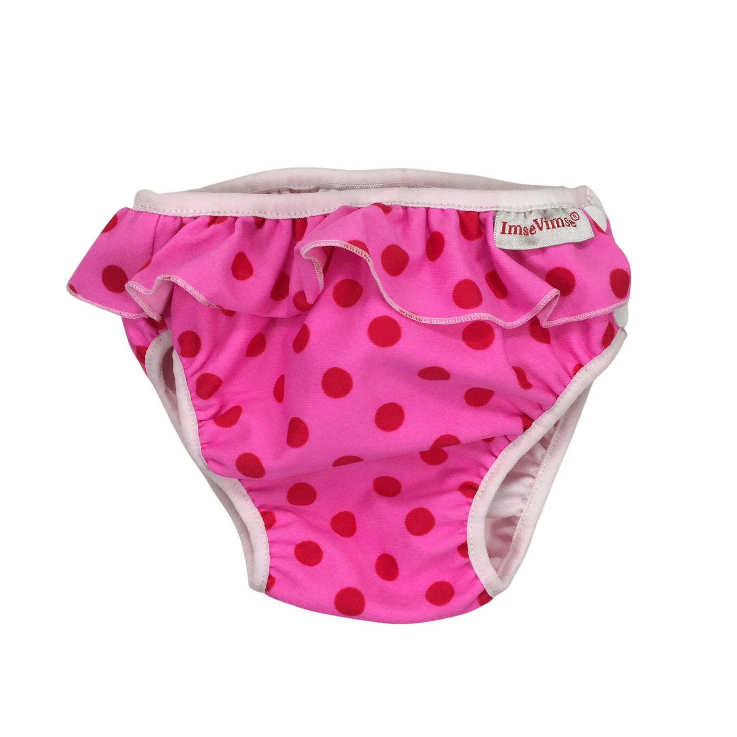 Scutec de înot ImseVimse cu volănașe Pink Dots