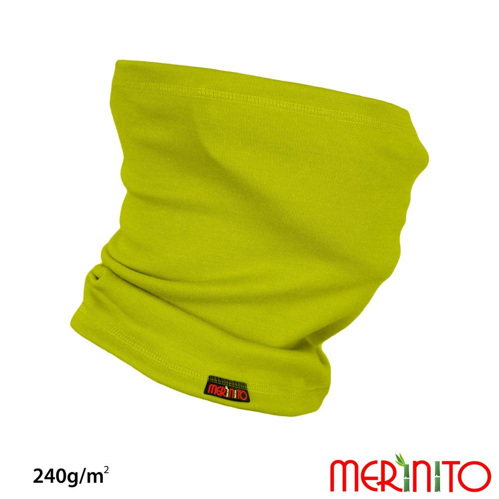 Neck Tube copii Merinito 240g lână merinos și bambus - Limoncello