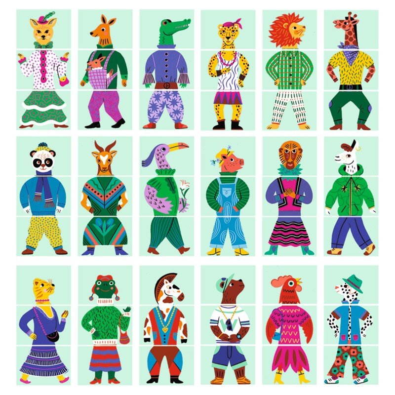 Joc Eduludo Mix & Match Modanimo, Djeco