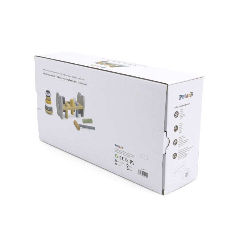 Set stivuitor și mini banc de lucru cu ciocan, Pinguin, PolarB Viga