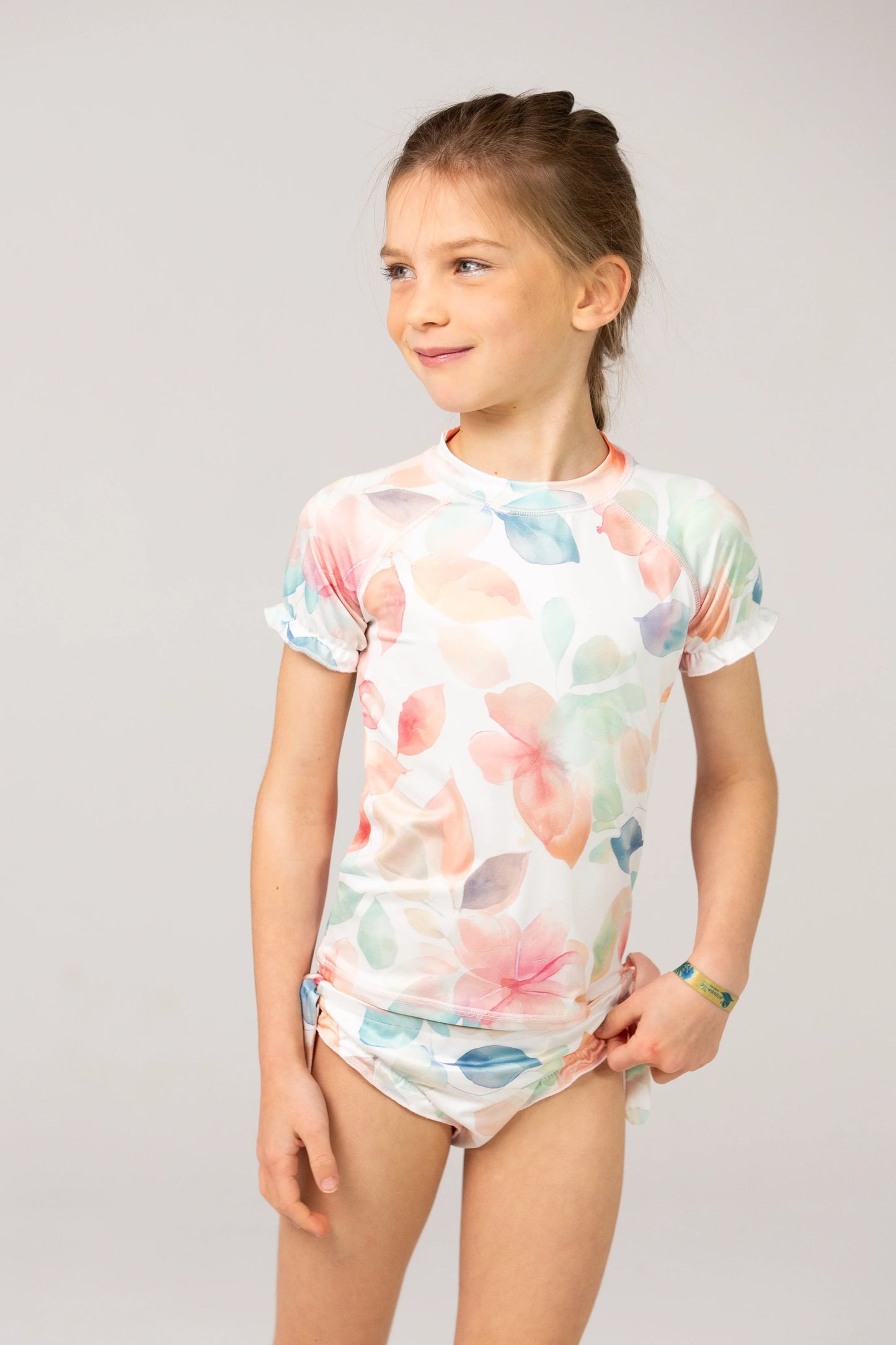 Set tricou + bikini reversibili cu protecție solară UPF 50+ Bliss- DucKsday