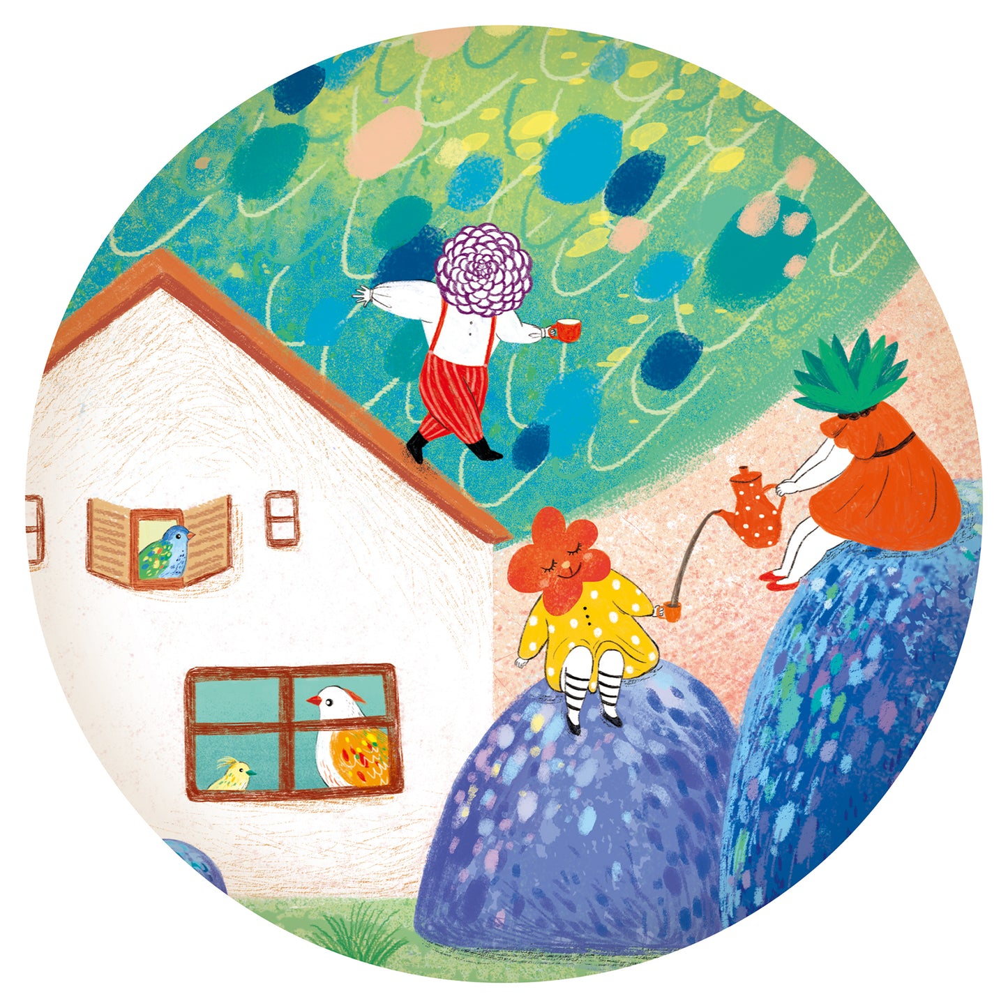 Puzzle galerie 350 piese Miss Birdy, Djeco