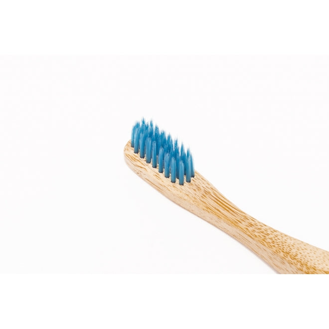 Periuță de dinți din bambus pentru adulți - albastră - Nordics