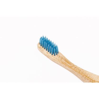 Periuță de dinți din bambus pentru adulți - albastră - Nordics