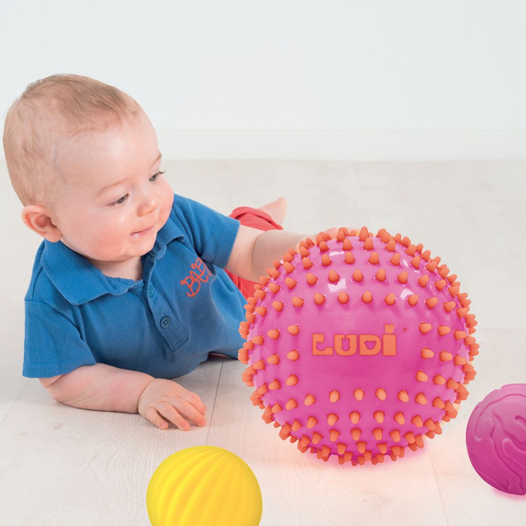Set de 3 mingii senzoriale Roz, Ludi