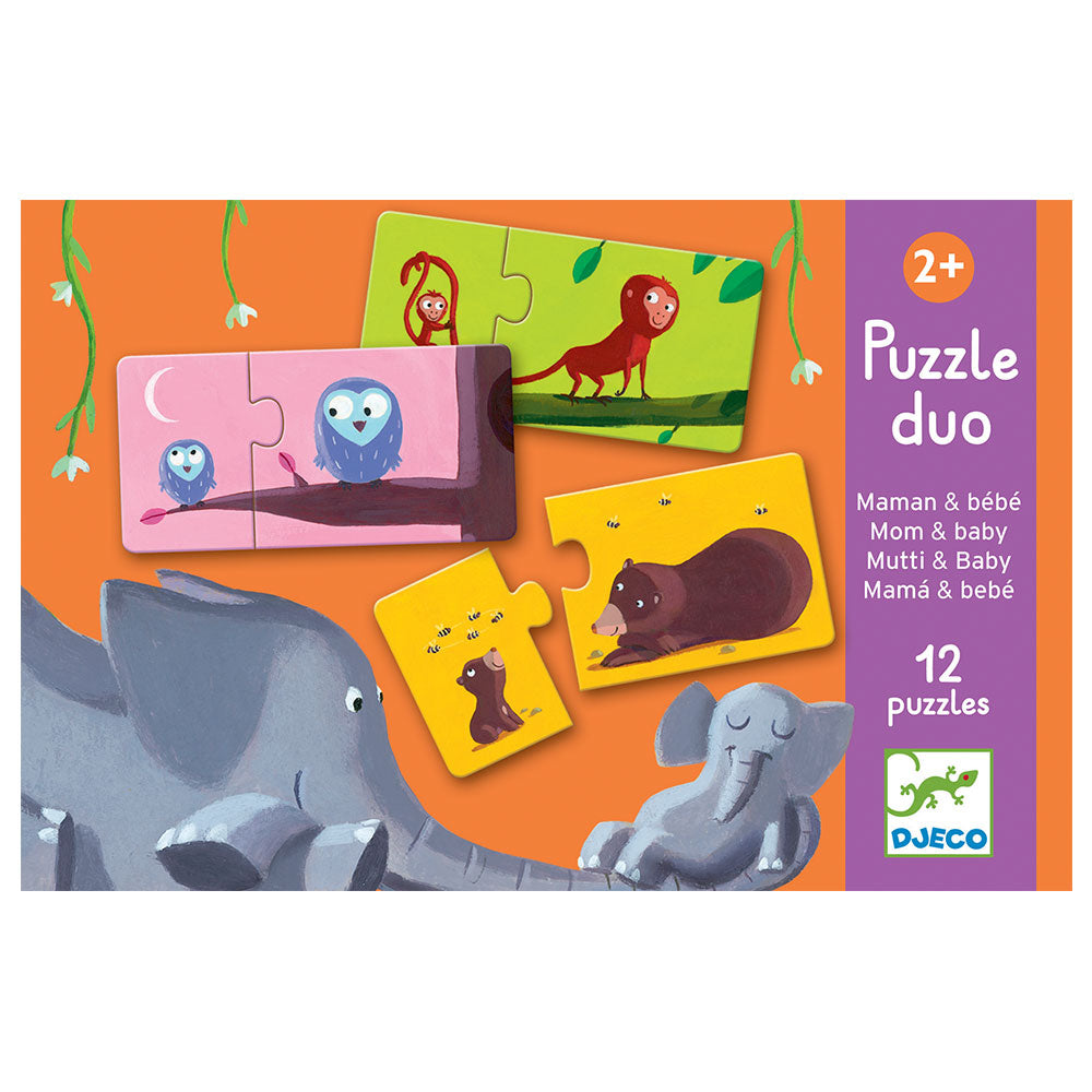 Puzzle duo Djeco Mama şi puiul