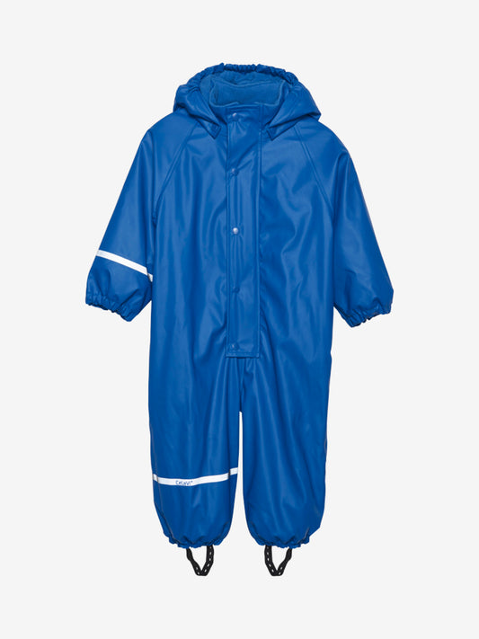 Costum de ploaie întreg căptuşit cu fleece Celavi -  Déja Vu Blue