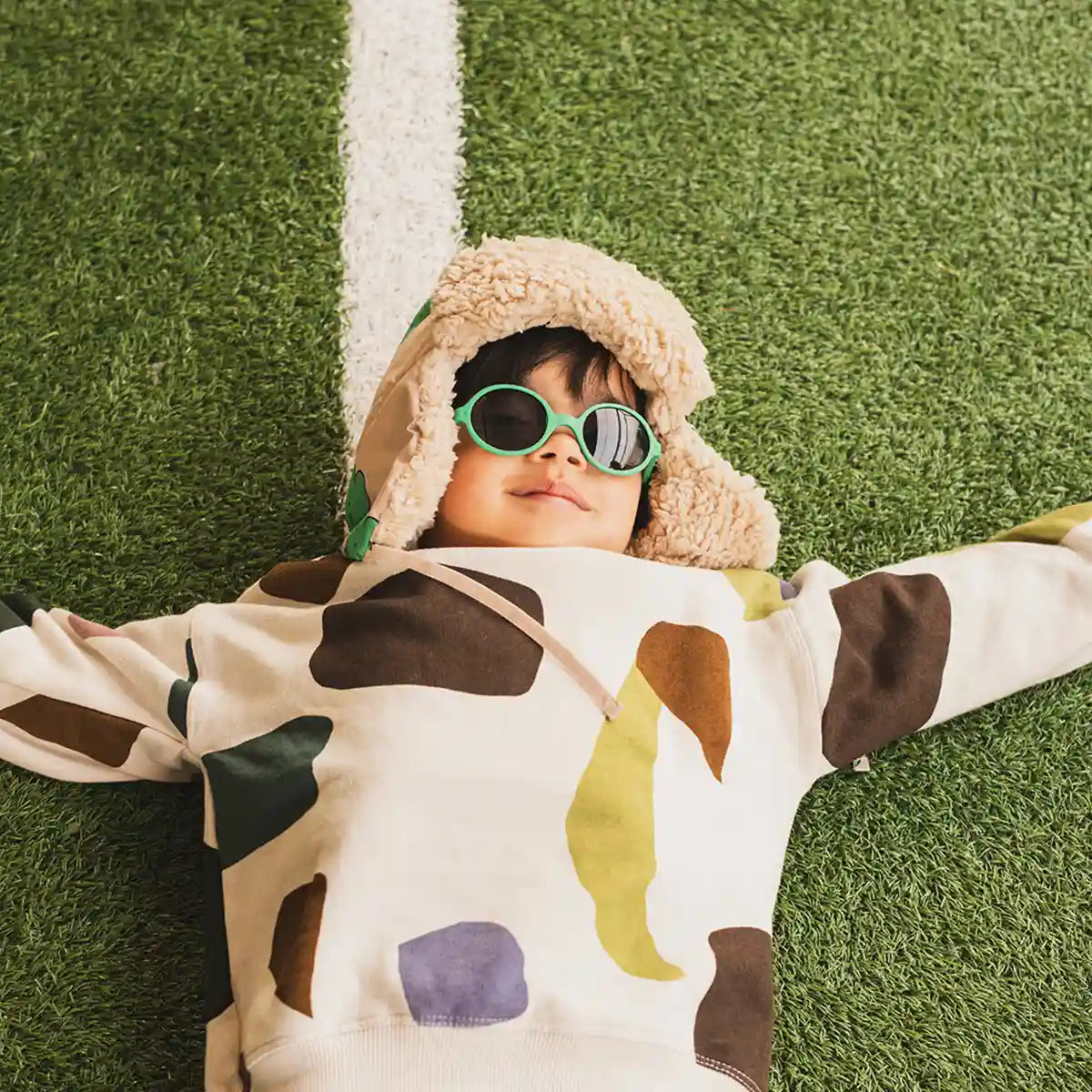 Ochelari de soare Ki ET LA, 2-4 ani - Round Green