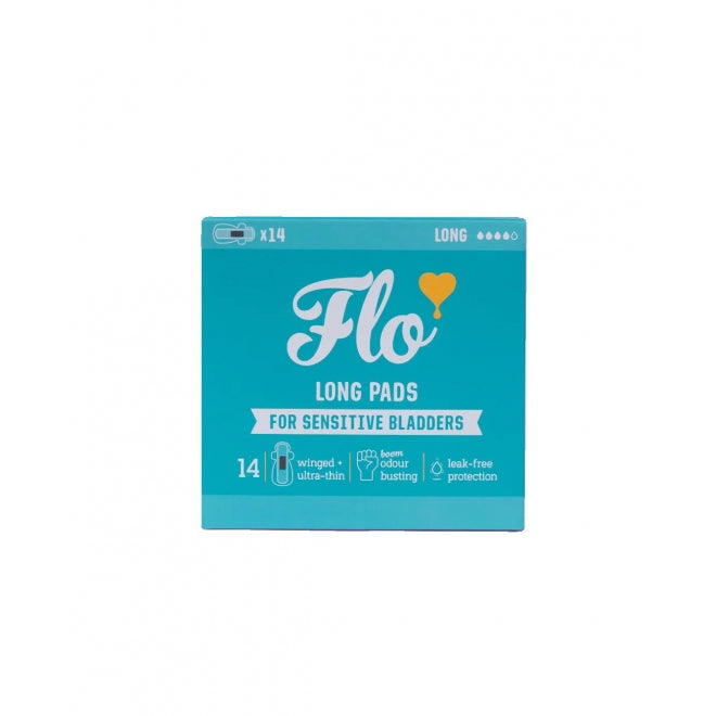 Flo – Absorbante normale cu aripioare, cu cărbune activ, pentru incontinență urinară ușoară (3 picături / 150 ml), 16 buc