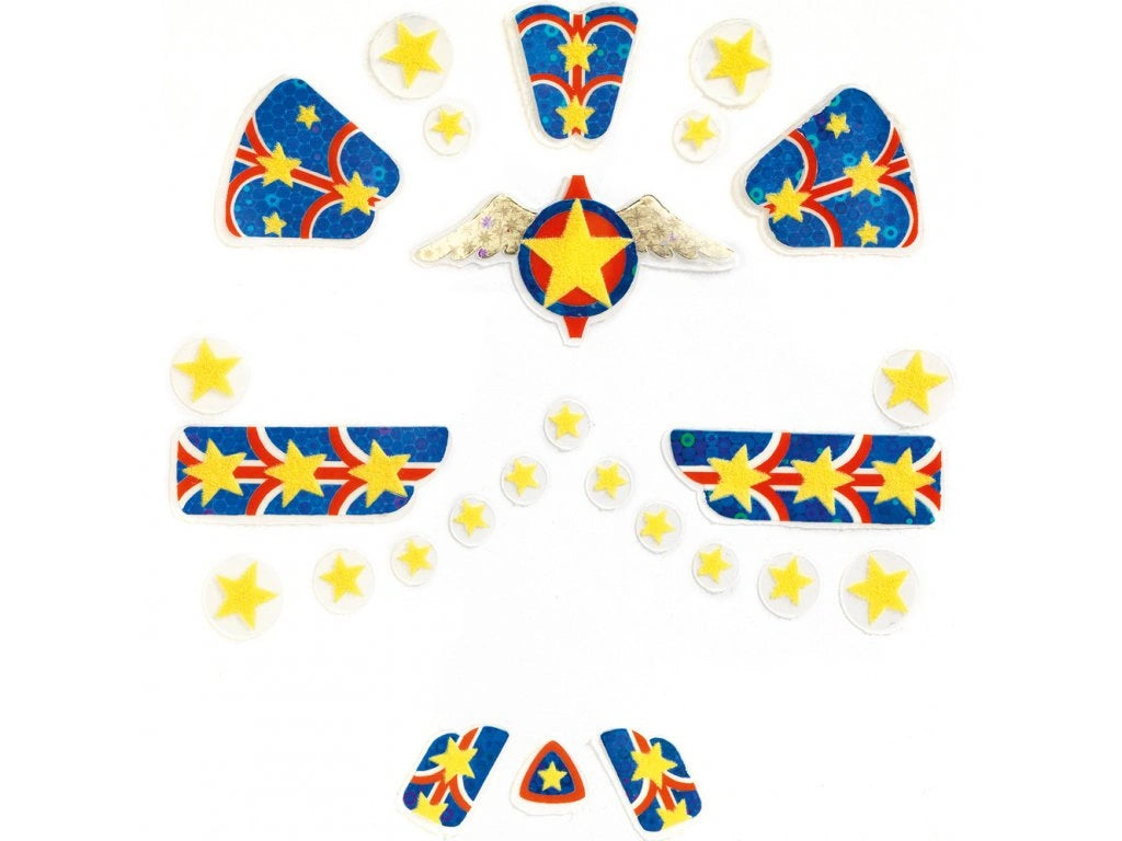 Stickere pentru față Djeco, super erou