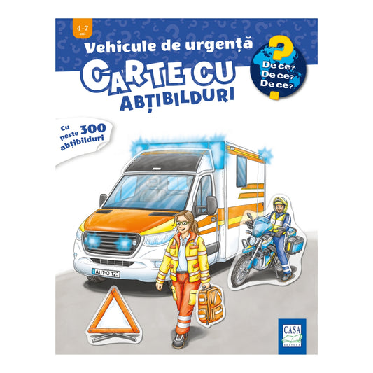 Vehicule de urgențǎ – carte cu abțibilduri