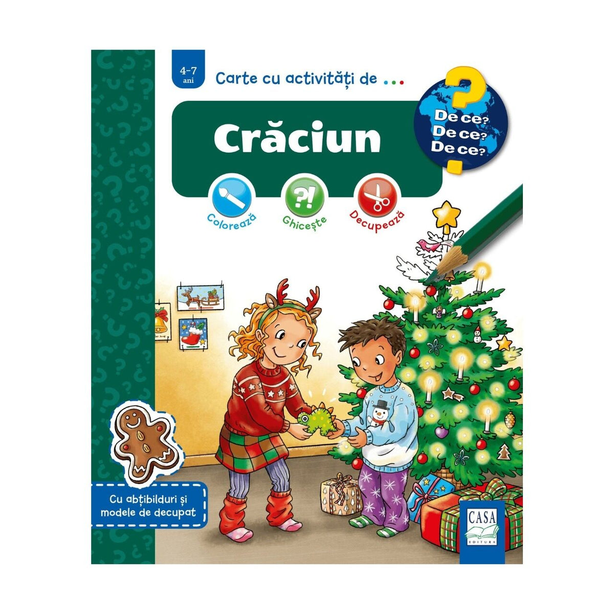 Carte cu activități de... Crăciun