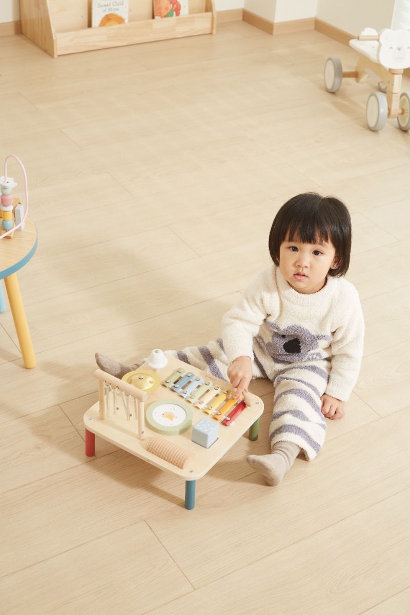 Măsuță muzicală Montessori, 7 instrumente din lemn, Polar B