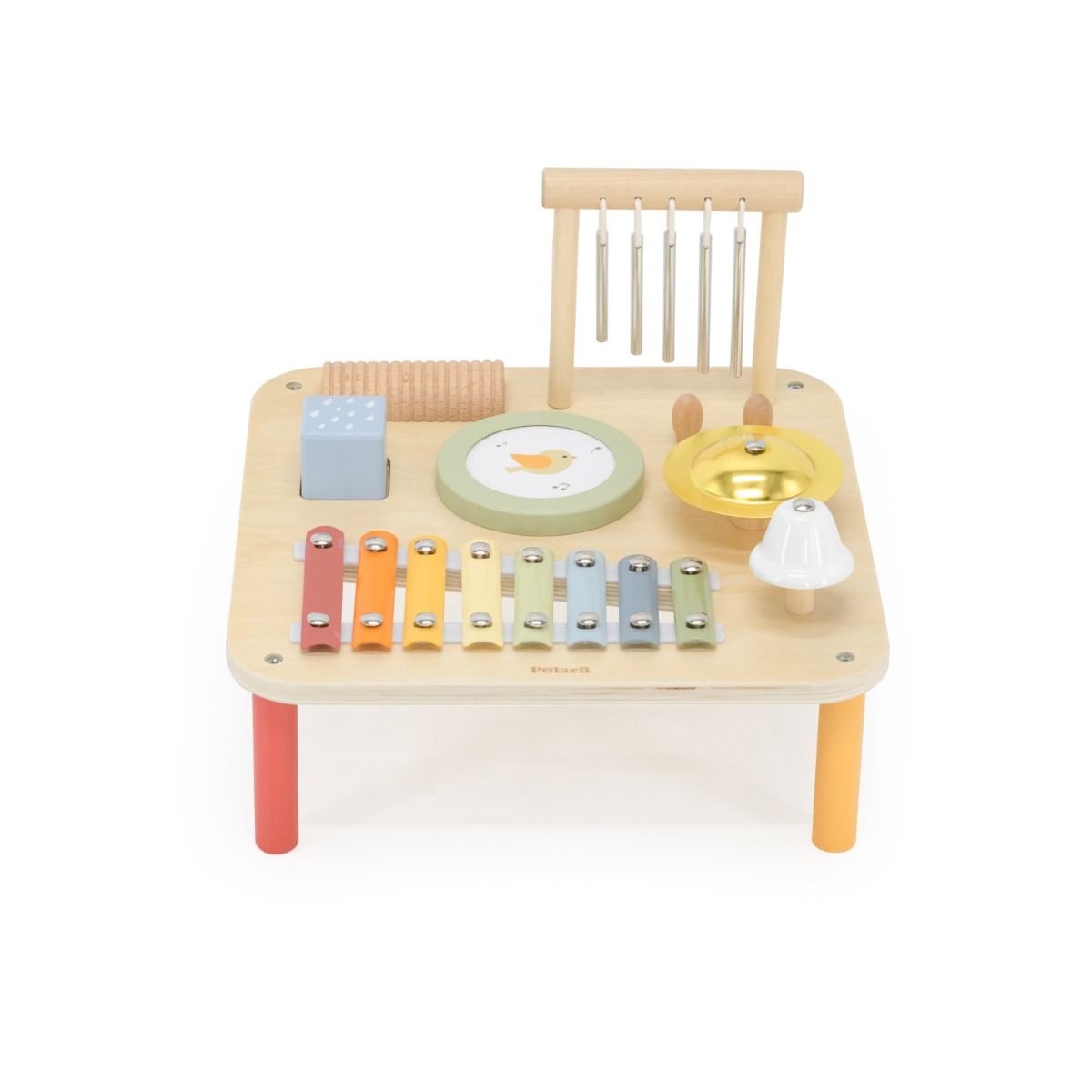 Măsuță muzicală Montessori, 7 instrumente din lemn, Polar B
