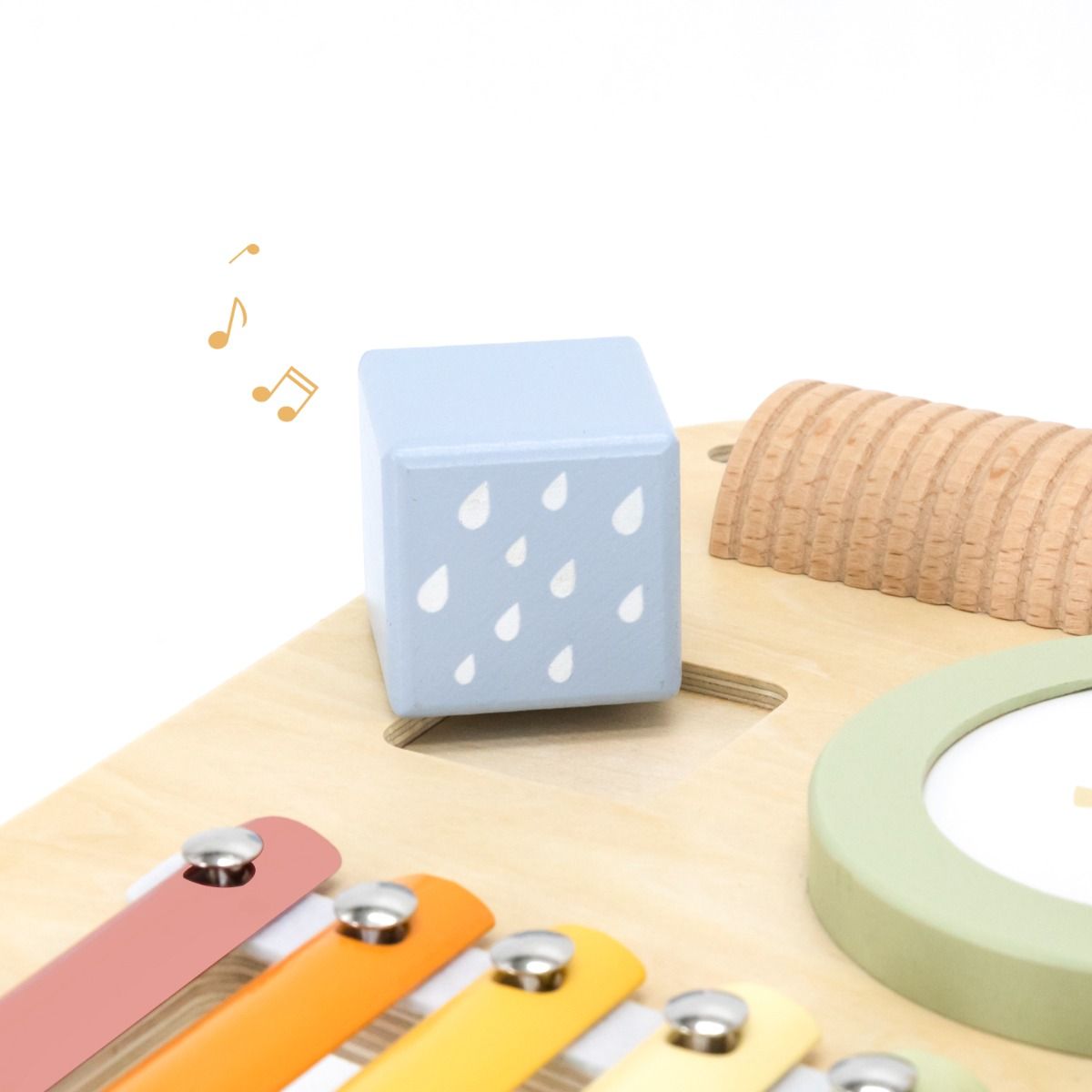 Măsuță muzicală Montessori, 7 instrumente din lemn, Polar B