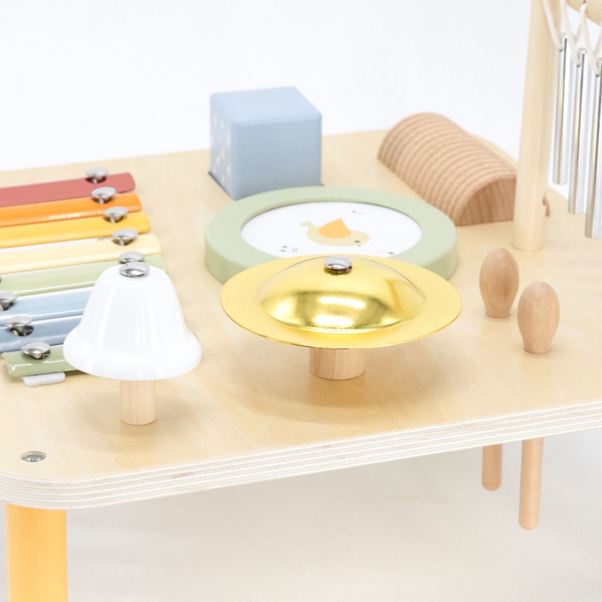 Măsuță muzicală Montessori, 7 instrumente din lemn, Polar B