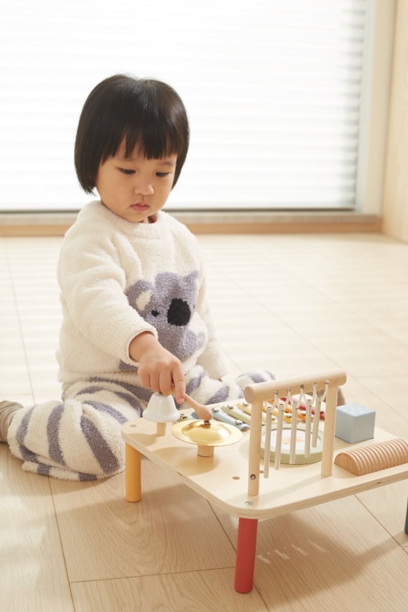 Măsuță muzicală Montessori, 7 instrumente din lemn, Polar B