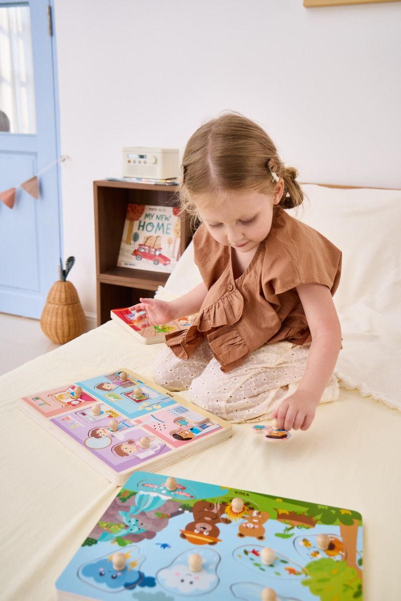 Puzzle cu Sunete – Sunete din Casă, Viga