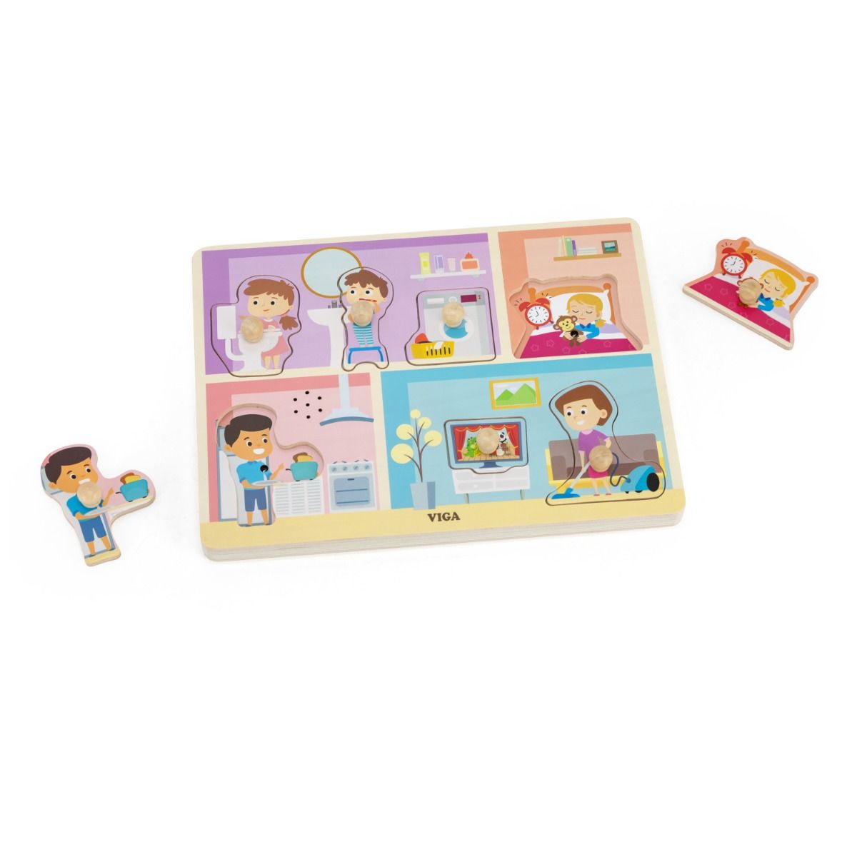 Puzzle cu Sunete – Sunete din Casă, Viga