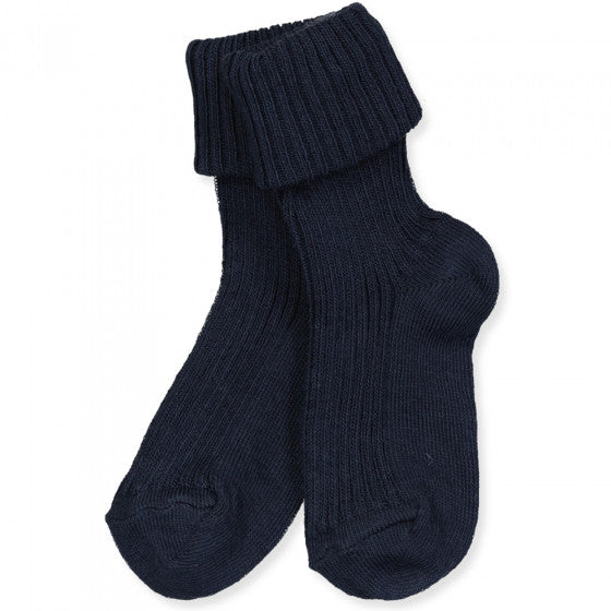 Șosete subțiri Turn down din lână merinos mp Denmark - Navy
