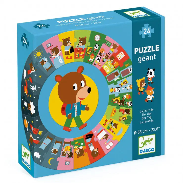 Puzzle circular Ziua - Djeco