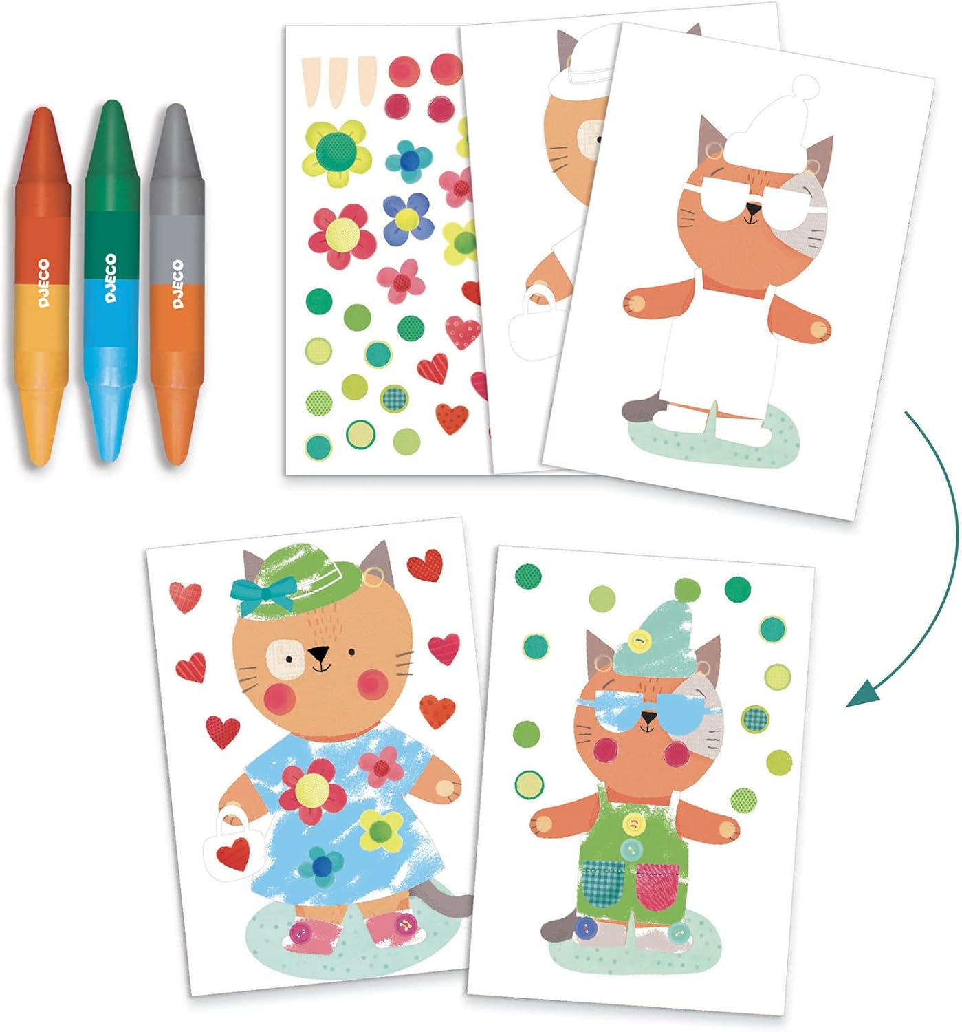 Joc creativ Casa animalelor, Djeco
