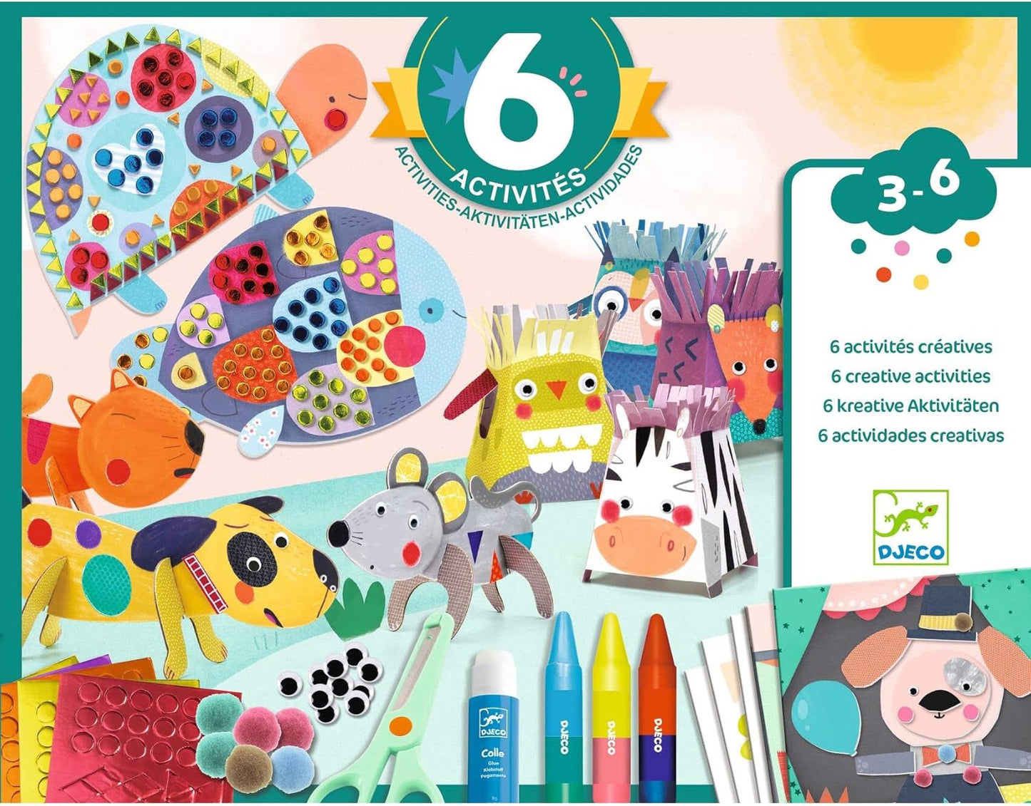 Joc creativ Casa animalelor, Djeco
