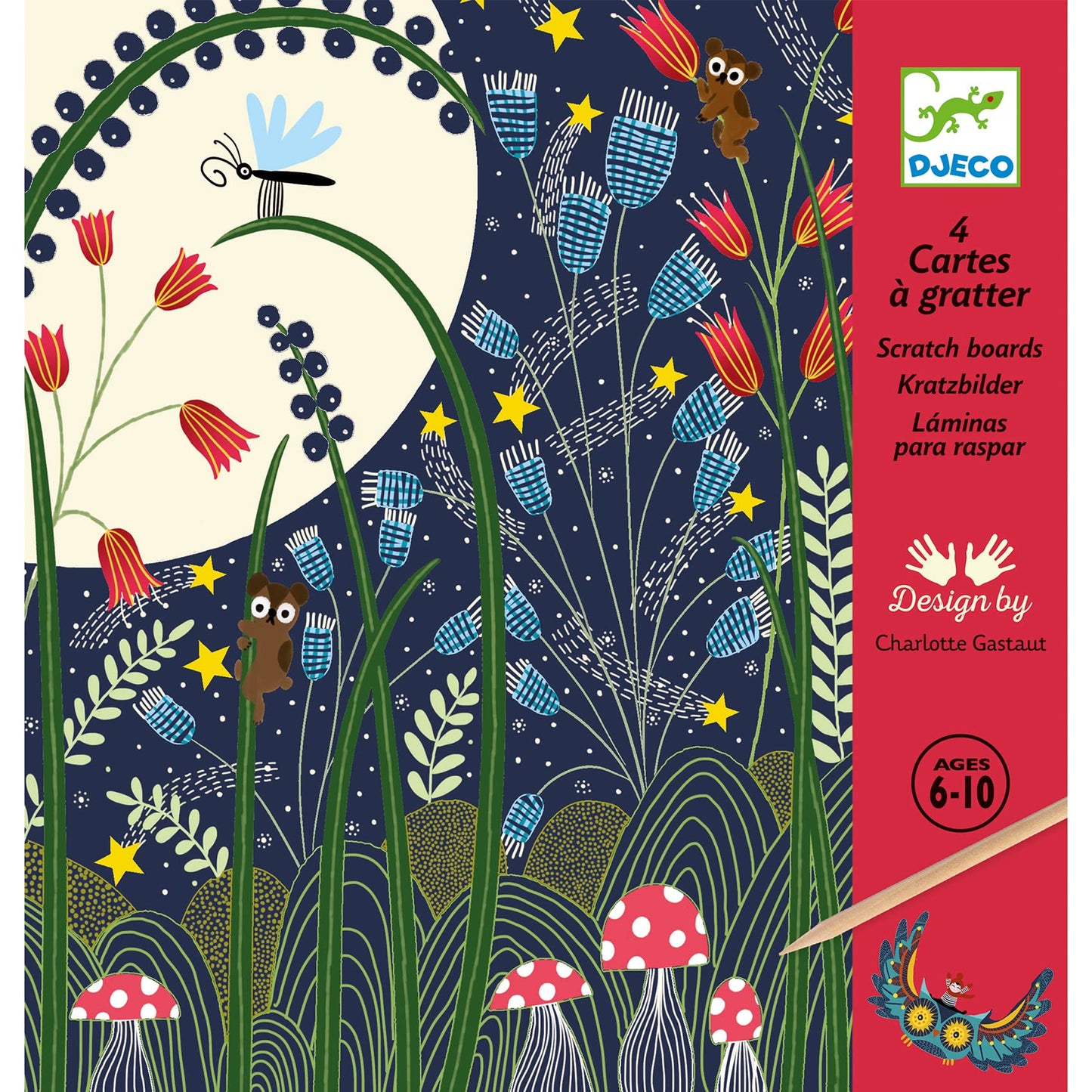 Joc creativ de razuit Luna plina - Djeco