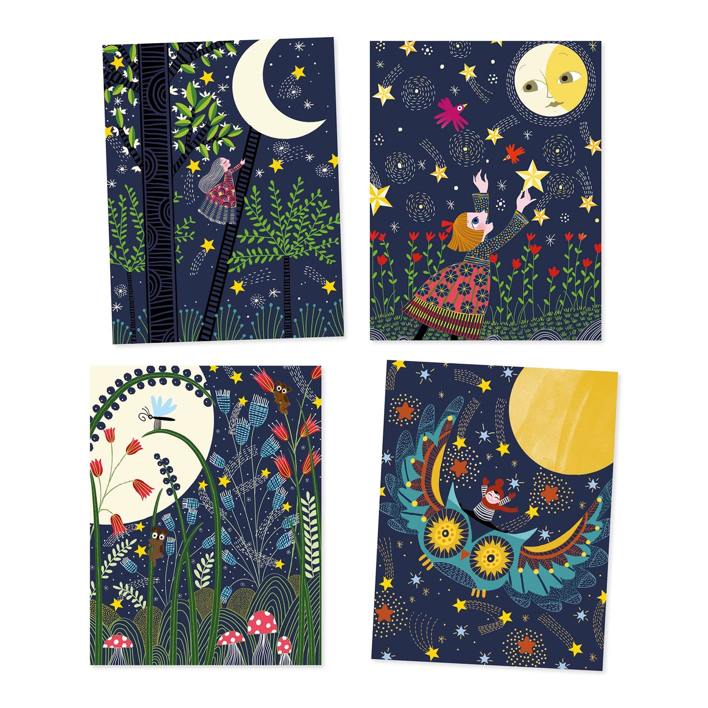 Joc creativ de razuit Luna plina - Djeco