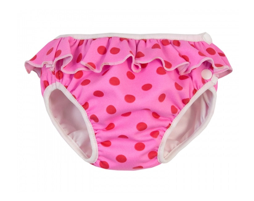Scutec de înot ImseVimse cu volănașe Pink Dots