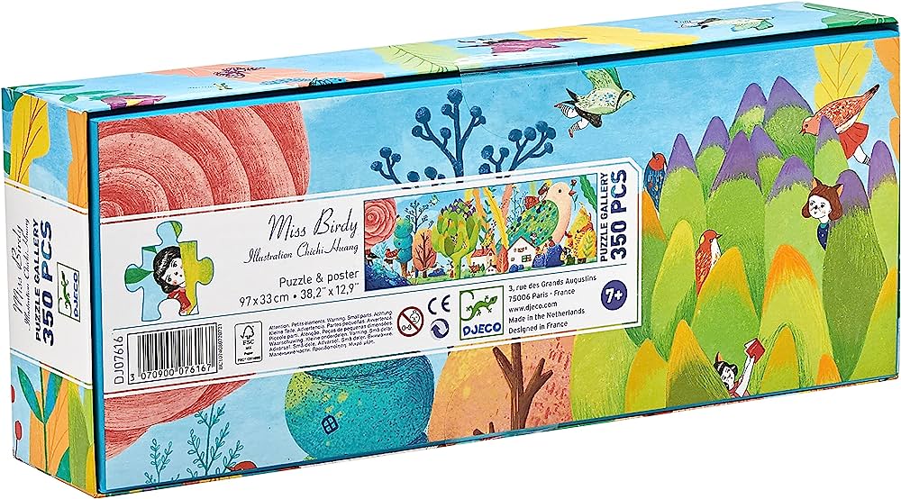 Puzzle galerie 350 piese Miss Birdy, Djeco