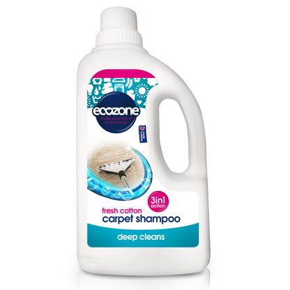 Șampon pentru covoare, 3 in 1, cu bumbac, Ecozone, 1 L