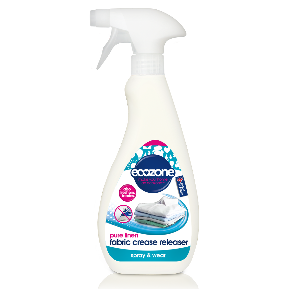 Spray de eliminat cutele de pe haine fără călcare, cu parfum de in, Ecozone, 500 ml
