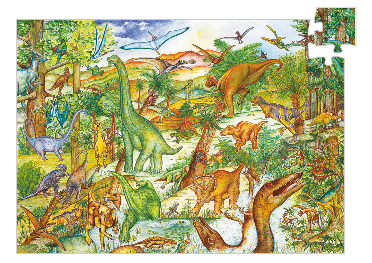 Puzzle observaţie Djeco Dinozauri