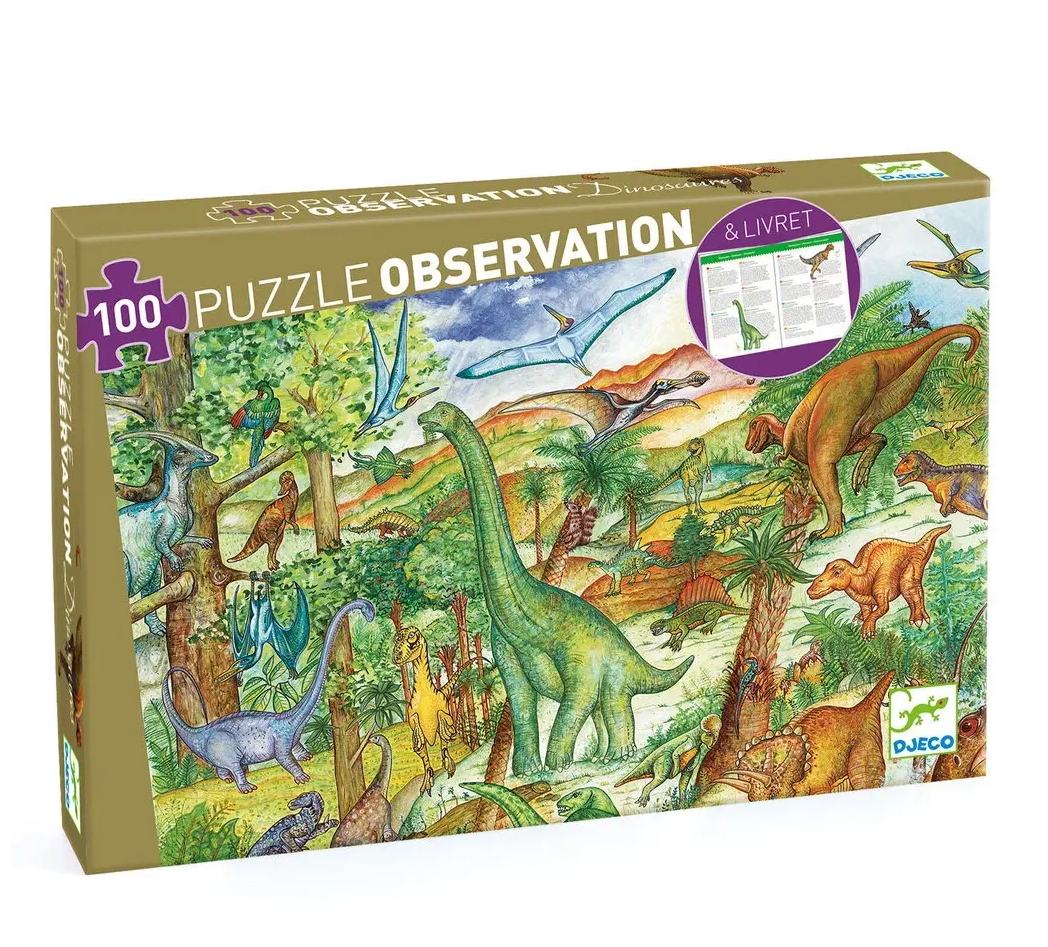 Puzzle observaţie Djeco Dinozauri