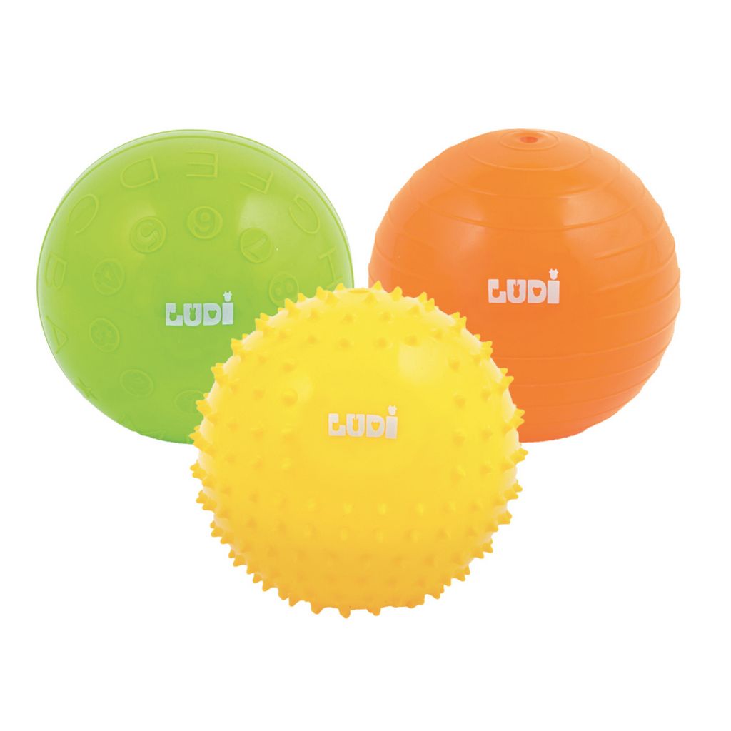 Set de 3 mingi senzoriale, Ludi