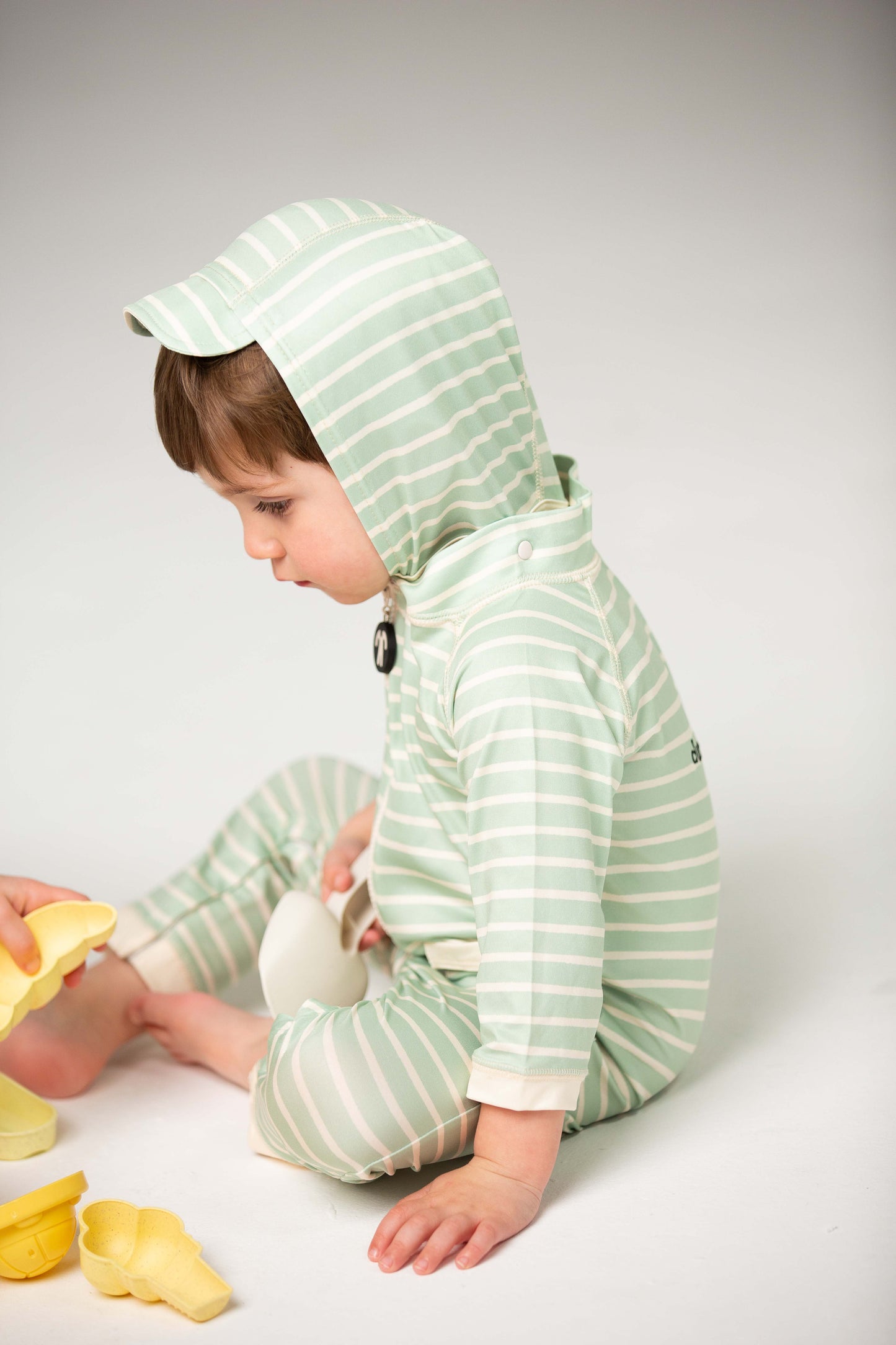 DucKsday - Costum pentru înot cu glugă cu protecție solară UPF 50+ - Andes