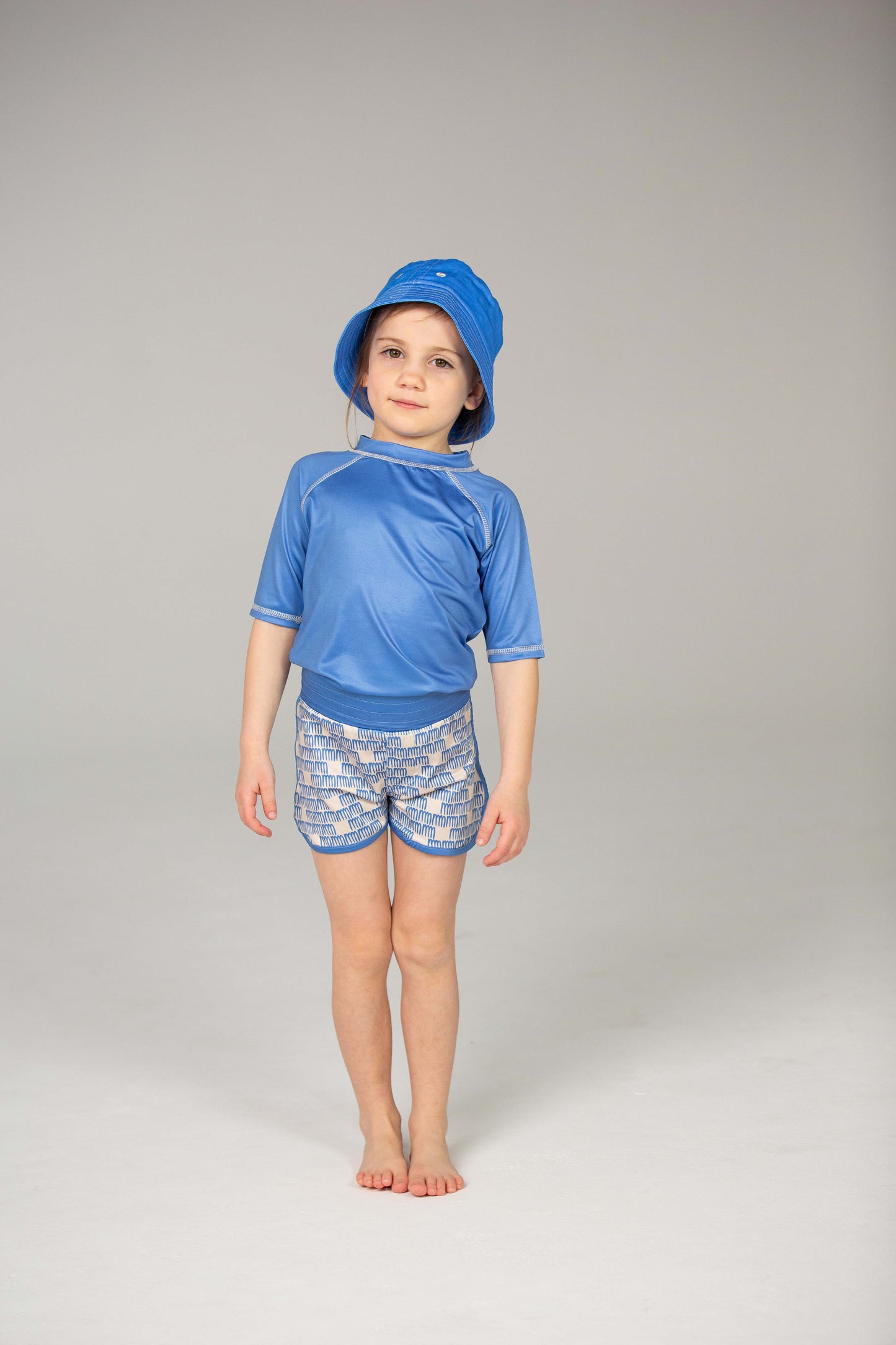 DucKsday - Tricou pentru înot cu protecție solară UPF 50+ - Blue Manta